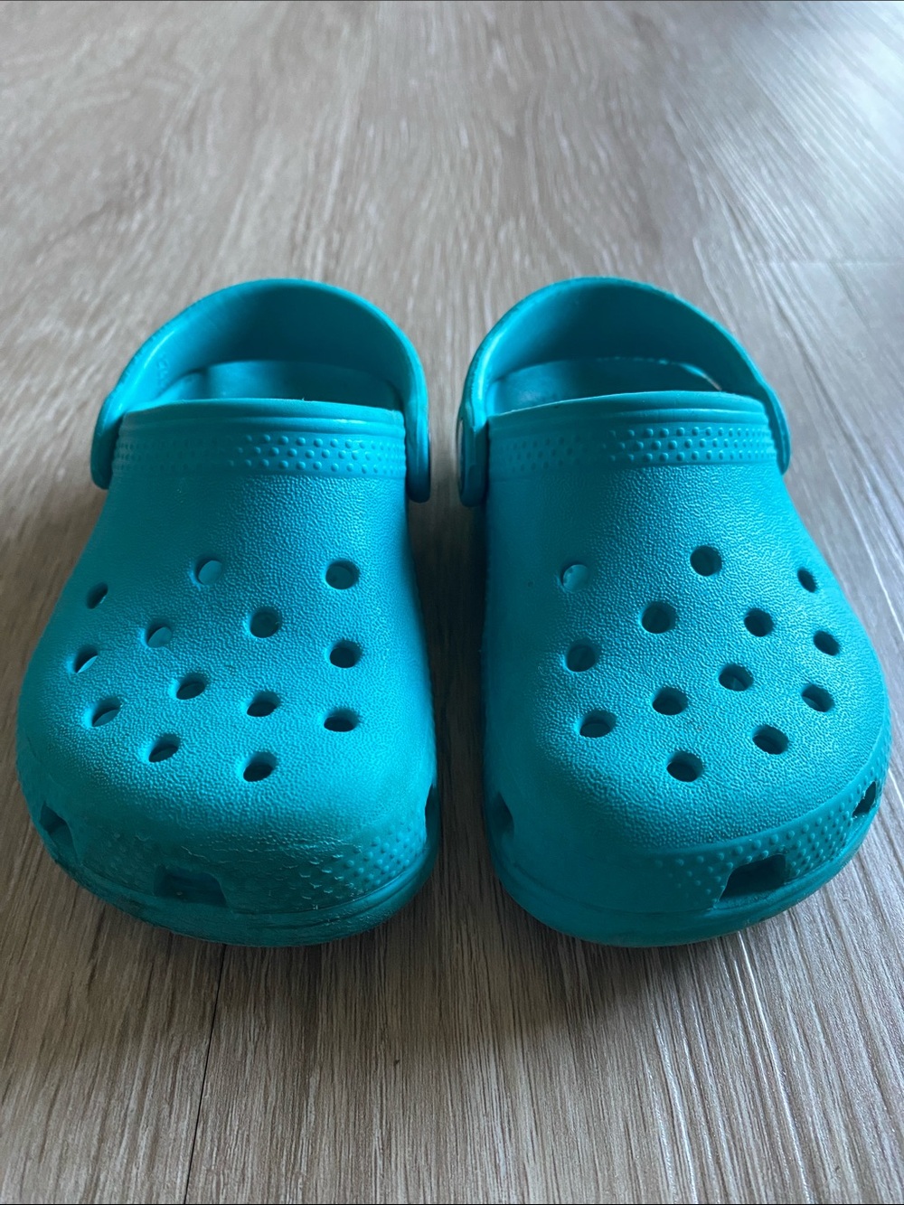CROCS Kids Teal Slip-On Clogs